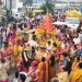 रविवार को नाहन शहर में 18वी. रथ यात्रा पर नगर भ्रमण के लिए निकले भगवान श्री जगन्नाथ जी