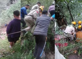 BREAKING: हिमाचल प्रदेश में खाई में गिरी कार, PWD विभाग के 2 कर्मचारियों की मौत