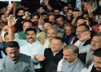 शिमला में कांग्रेस का विरोध प्रदर्शन, CEC ज्ञानेश कुमार को हटाने और उनकी गिरफ्तारी की मांग