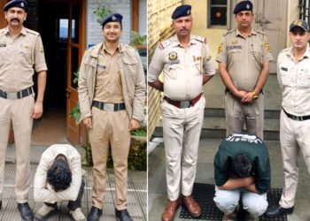 शिमला के शोघी और ढली में 26 ग्राम चिट्टा बरामद, कुल्लू और चौपाल के 2 तस्कर गिरफ्तार