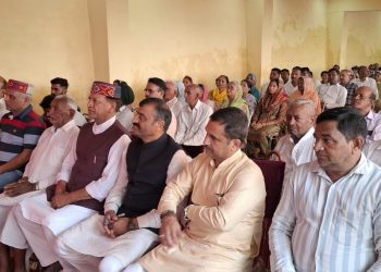 नाहन विधानसभा क्षेत्र की बर्मा पापड़ी पंचायत में जिला स्तरीय ‘विकसित भारत संकल्प सभा — सेवा ज्योति यात्रा’ आयोजित