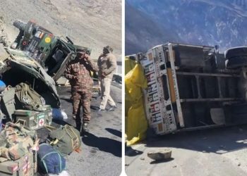 किन्नौर में दर्दनाक हादसा, सेना के वाहनों और ट्रक के बीच जोरदार टक्कर; 4 जवान घायल